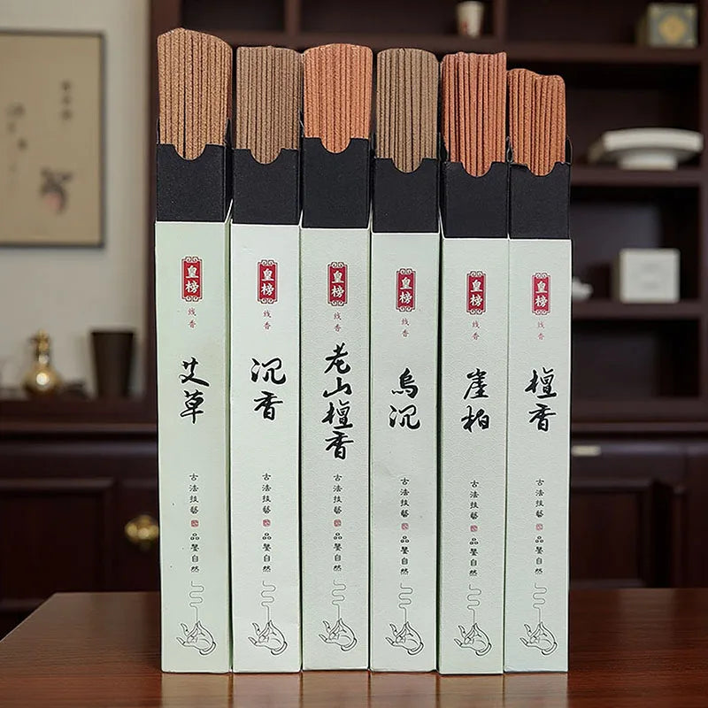 Y 120Pcs/Box Incense Sticks Sandalwood Agilawood Air Refreshing Home Fragrance Tearoom Yoga Meditation Buddhist Aromatherapy