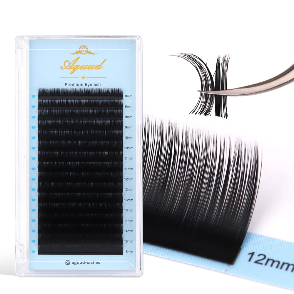 AGUUD Eyelash Extensions J B C Curl 0.03/0.05/0.07/0.10/0.15/0.20 Premium Lower Lash Under Bottom Cashmere Volume Classic Lashes