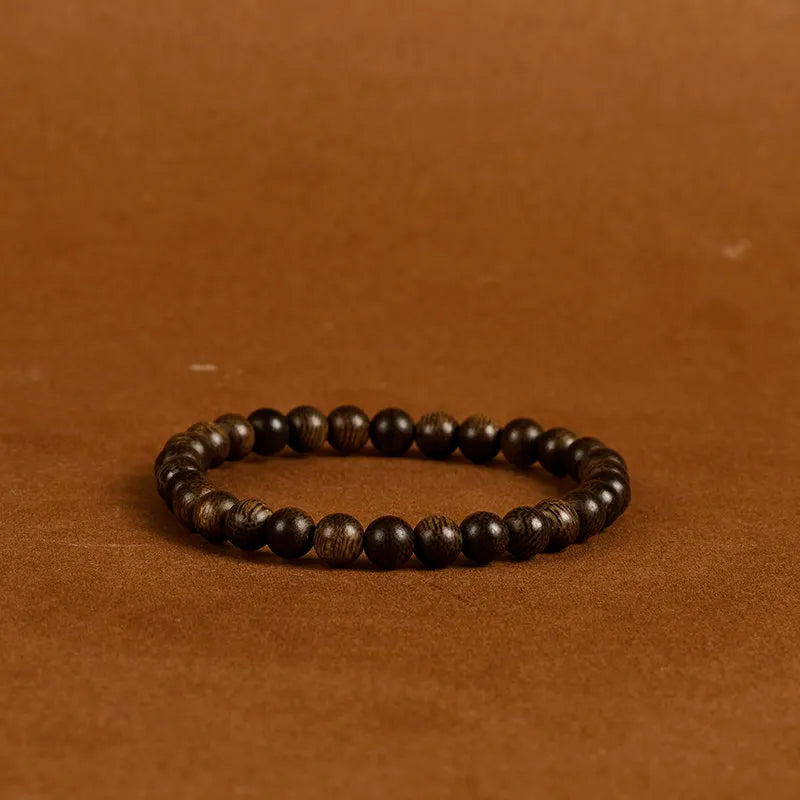 6mm 108 Beads Full Oil Agarwood Bracelet Multi Loop Mala Prayer Beads with Rich Mellow Scent 2026 Gifts