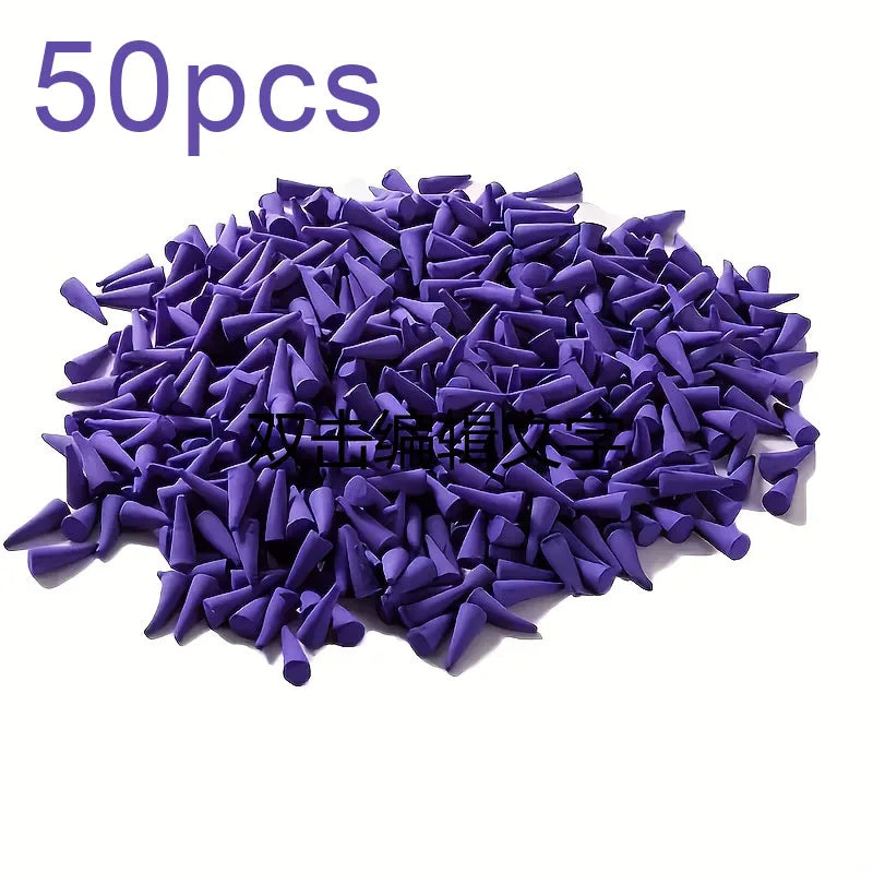 50/100/200 Lavender Cone Incense Sticks, Fragrant Cones Shaped Like Pagodas, Infused with Lavender Essential Oil, Suitable for Meditation and Yoga, Convenient for Home, Outdoor Travel, Hotels, or Office Decoration
