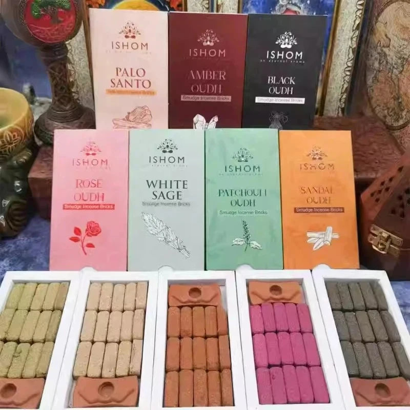 Ishom Original Incense Brick Charcoal-free Incense Sandalwood Wardrobe Purification Deodorization Sleep Aid Aromatherapy Block