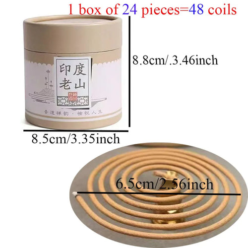1 box of 48 plates of Laoshan Sandalwood, Hainan Agarwood Plate, fragrant incense, various flavors, give gifts to friends
