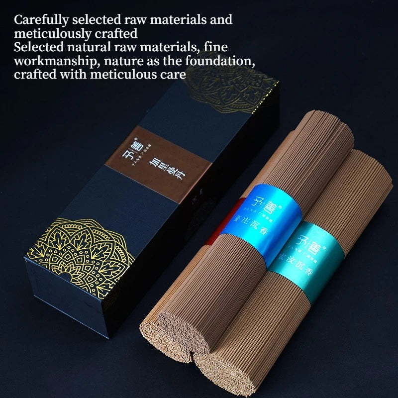 200g Vietnamese Quality Agarwood Incense Sticks Kalimantan Household Worship Buddha Praying Blessings Purifying Air Joss Stick