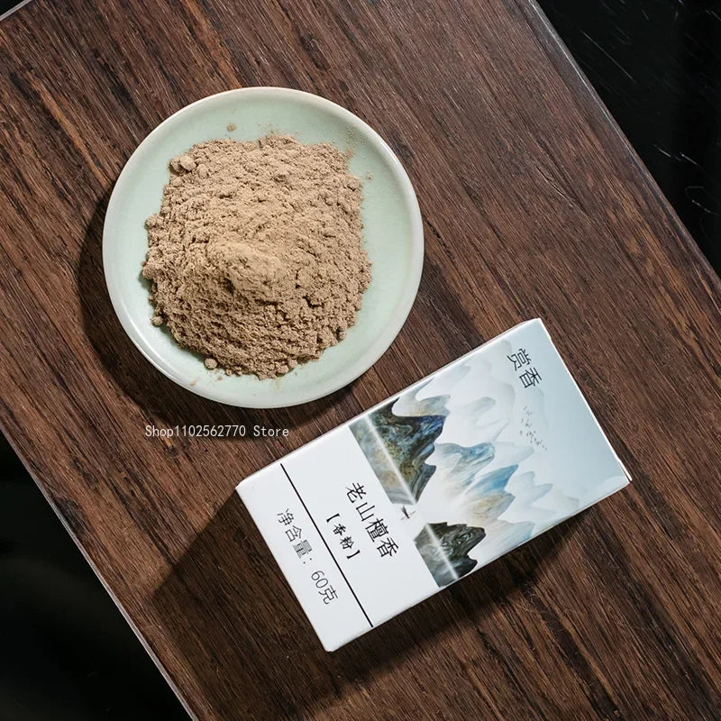 60g Natural Incense Powder Sandalwood Agarwood Powder Household Indoor Tea Room Sealed Extended Aromatherapy To Purify The Air
