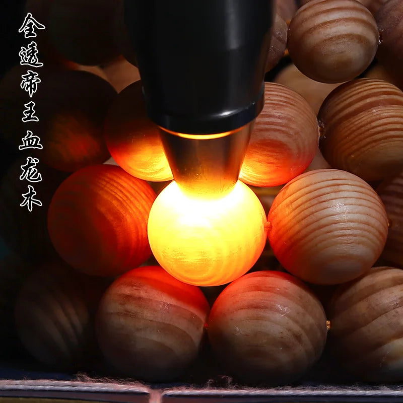 Full Oil High Transparent Amber Wood Men's Bracelet Changbai Mountain North Agarwood Northeast Pine Mingzi Prayer Beads Gifts