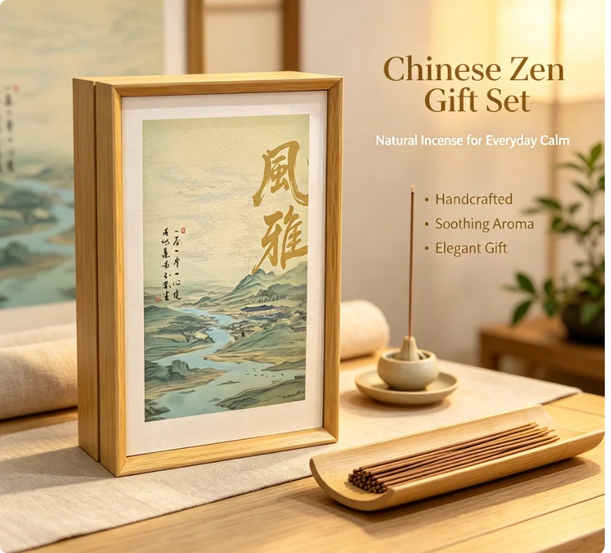 Luxury Pure Agarwood Oud Incense Sticks Gift Box, for Religious Ritual Wellness Relaxation Housewarming Present