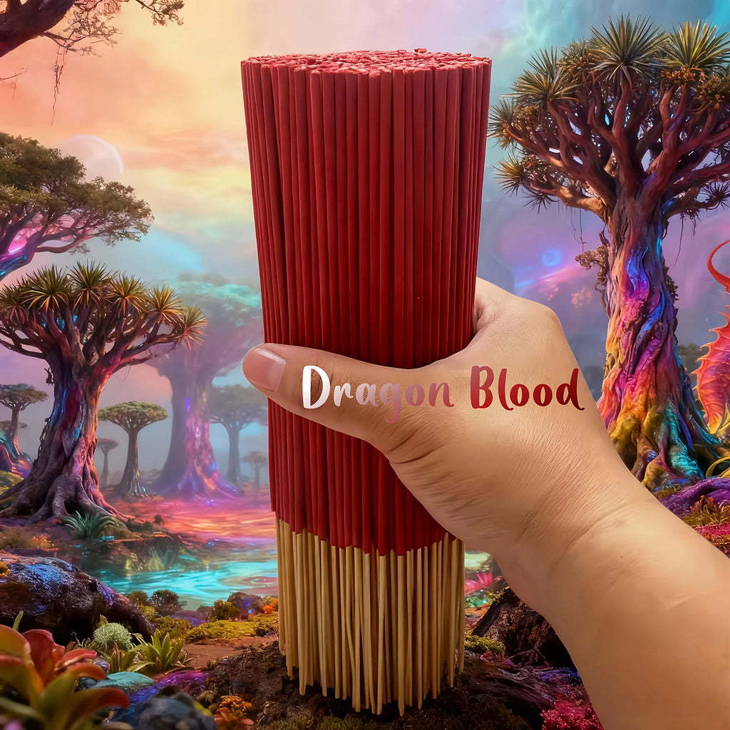 19/51/171/401/701 Dragon Blood Incense - Made from Bamboo Wood, Traditional Chinese Feng Shui Incense, Creates a Romantic Fragrance, Suitable for Home Purification, Yoga, Meditation, and Spirituality