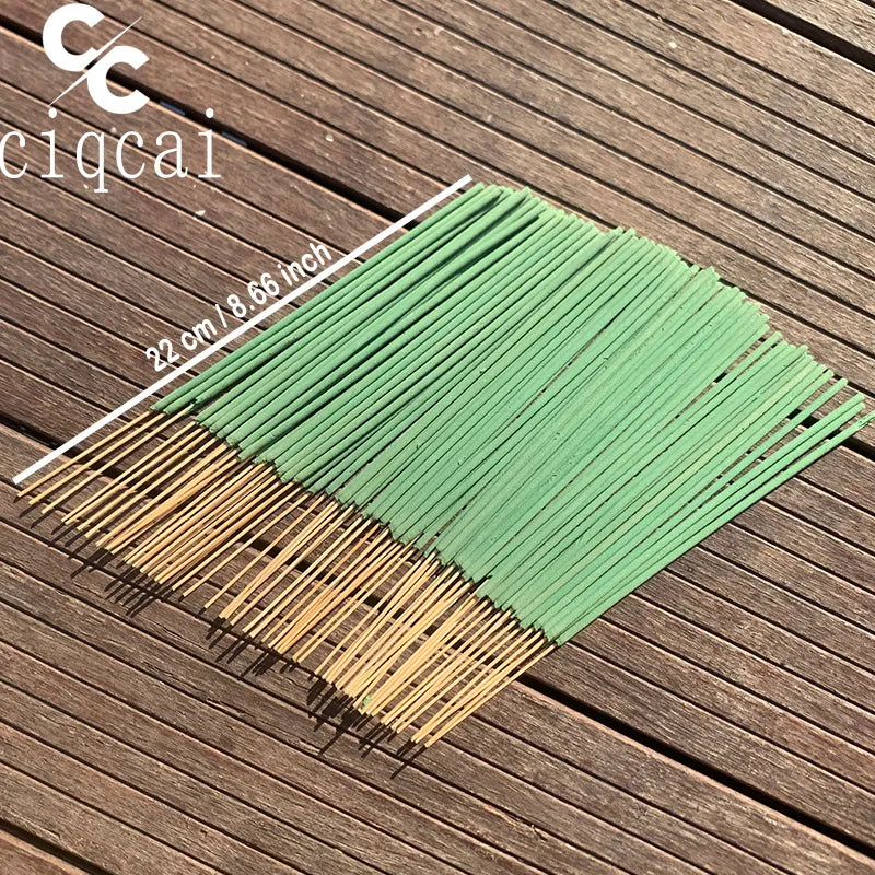 Apple Cinnamon Scented Premium Incense Sticks, 12cm / 4.72inch Natural Aromatherapy Incense Sticks, Made Purely by Hand from Apple and Cinnamon Fragrant Powder, with a Strong and Long-Lasting Scent, Refreshing and Invigorating, Purifying the Air, Suitable