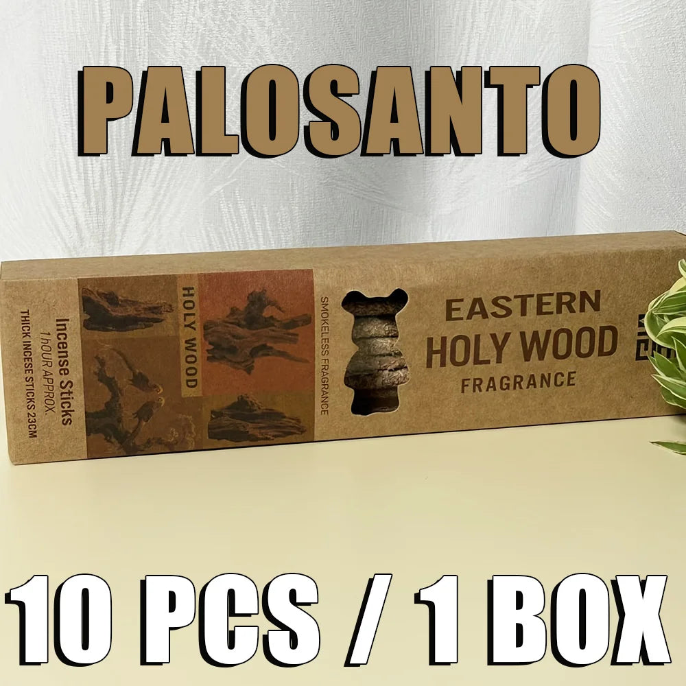 Argentinian Hand-Rolled Incense Sticks in a Box, Containing 6 Scents Including Osmanthus, Rose, Jasmine, Narcissus, Sacred Wood, and Lavender, 21cm Long, with a Rich Aroma, Purifies the Air, Suitable for Yoga, Meditation, Hosting Guests, Reading, Etc