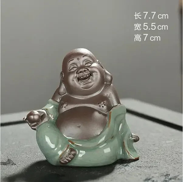 F Creative Ceramic Buddha Tea Pet Figurine