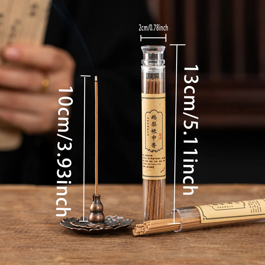 30Pcs Natural Traditional Incense Sticks, 10.5 Short Incense Sticks for Aromatherapy, Old Mountain Sandalwood, Nha Trang Agarwood