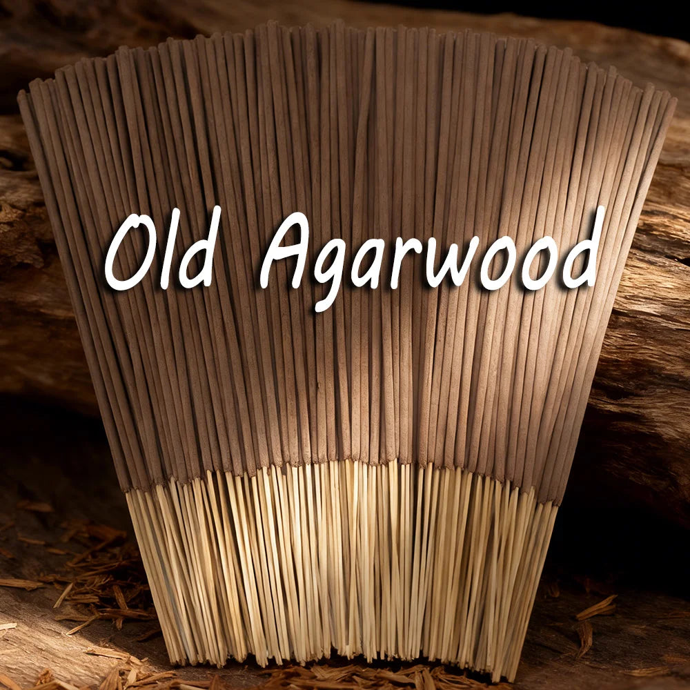 High-Quality Aged Agarwood Incense Sticks, 8.66-Inch Long Bamboo Sticks, Made from Natural Ebony Agarwood, with a Rich Aroma, Suitable for Home, Hotel Rooms, Etc., for Long-Lasting Fragrance, Odor Removal, and Air Purification