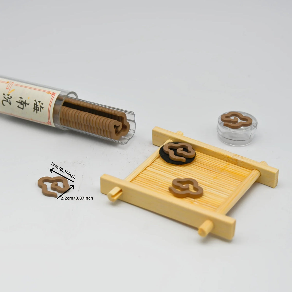 4 Sets of Pure Natural Non-Sticky Incense Sticks in Cloud Shapes, Including Sandalwood, Agarwood, Ambergris and Os