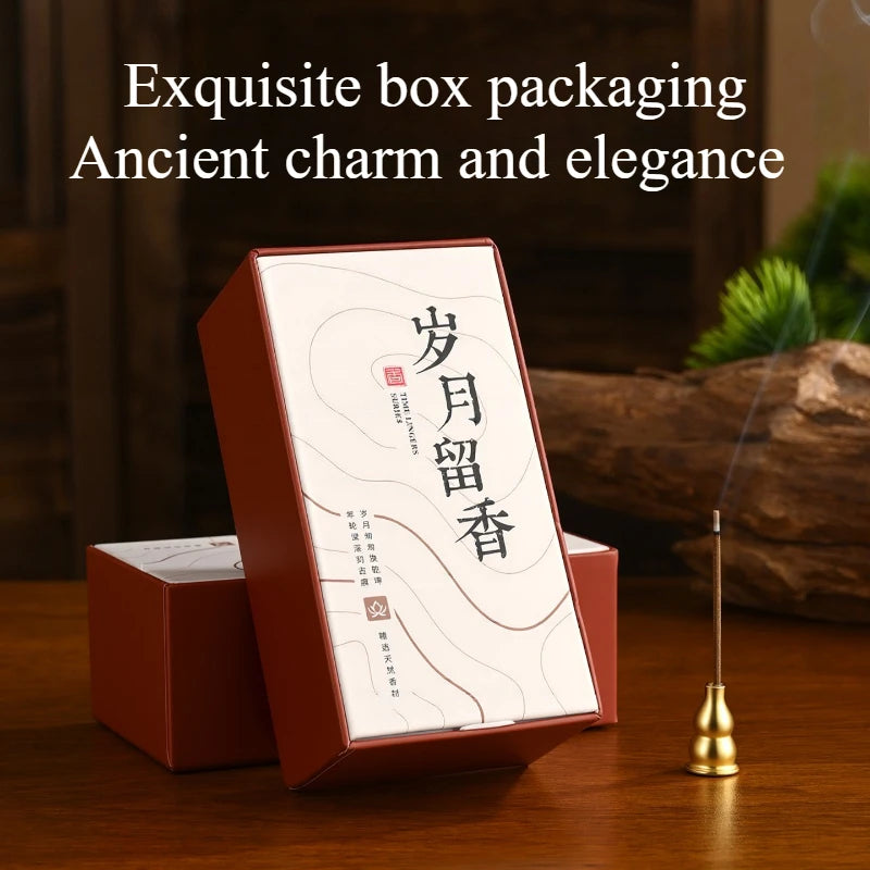 100g Chinese Old Sandalwood Agarwood Natural Incense Stick Household Indoor Temple Worship Meditation Calms Mind Joss Stick