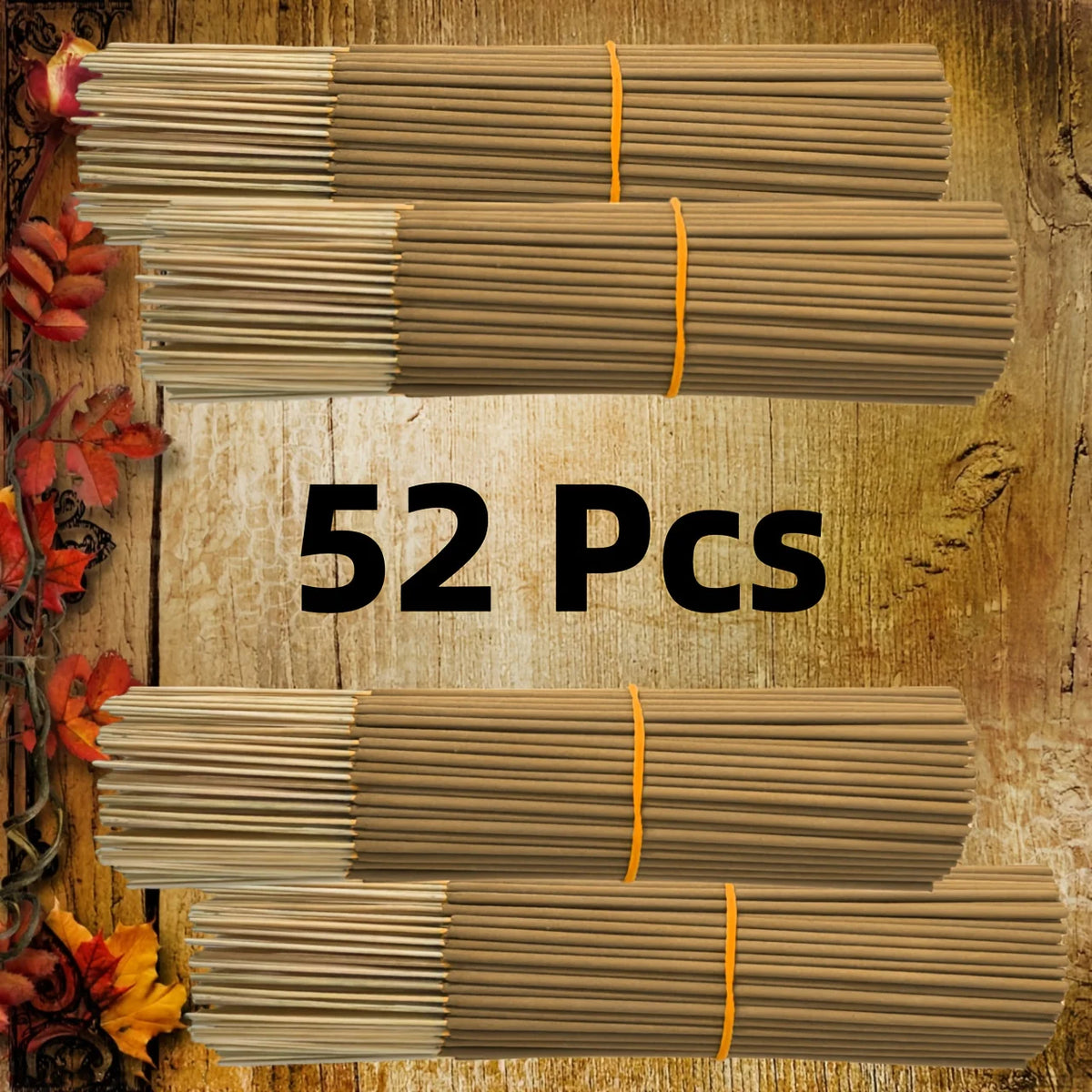 High-Quality Sandalwood, 25/52/102/178 Sticks of High-Quality Natural Sandalwood Incense, Suitable for Home Air Purification, Meditation, Long-Lasting Fragrance, Spiritual Purification, Yoga, Office, Tea Room, Camping, and Travel, Perfect for Halloween