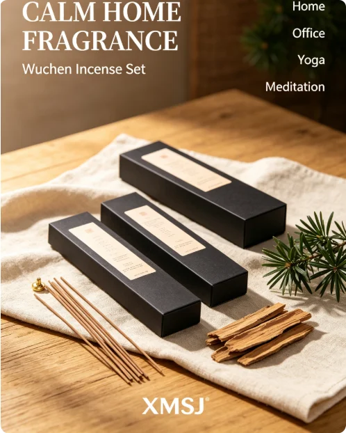 Hot Trending Wuchen Incense Sticks, Natural Agarwood Incense, 20g About 95 Sticks, Deep Woody Scent for Home Meditation Yoga