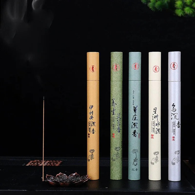 2Box Natural Sandalwood Incense Sticks 40pcs/box Sleeping Aiding Tranquilize Mind Refreshing Scents for Home Office Bedroom