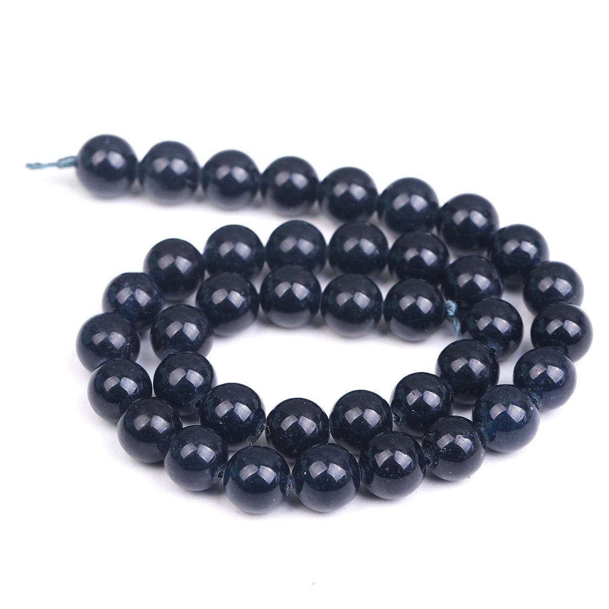 4mm 6mm 8mm Blue Jade Beads for Jewelry Making