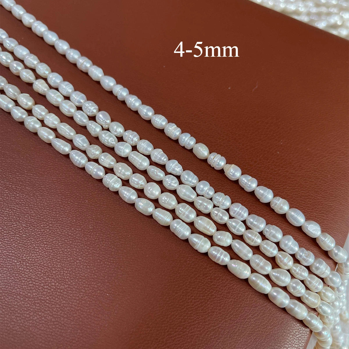 Natural Freshwater Pearl Beads High Quality Rice Shape Punch Loose Beads For DIY Necklace Bracelet Jewelry Making 2-2.5mm