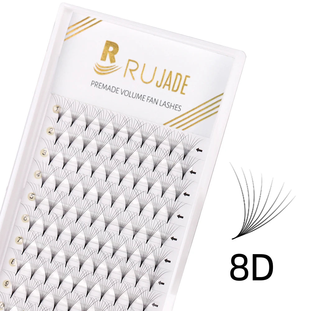 Pre-made Volume Fans Lashes, Sharp Stem, Pointy Base