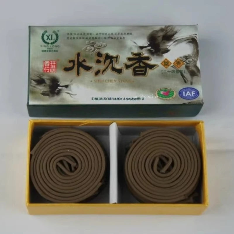 Two Hours Coil Incense Old Mountain Sandalwood Natural Agarwood Temple Worship Sacrificial Ceremonies Indoor Air Purification