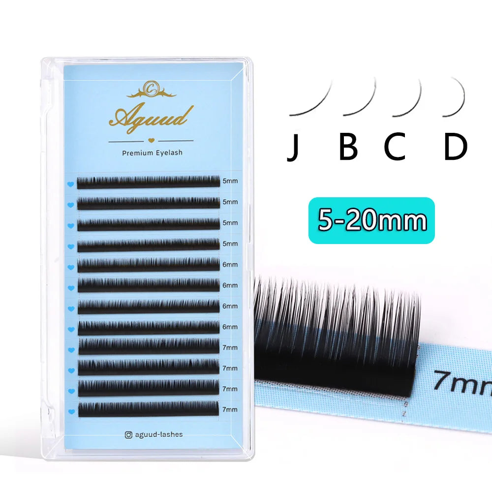 AGUUD J B Curl Individual Eyelash Extension 5-7mm