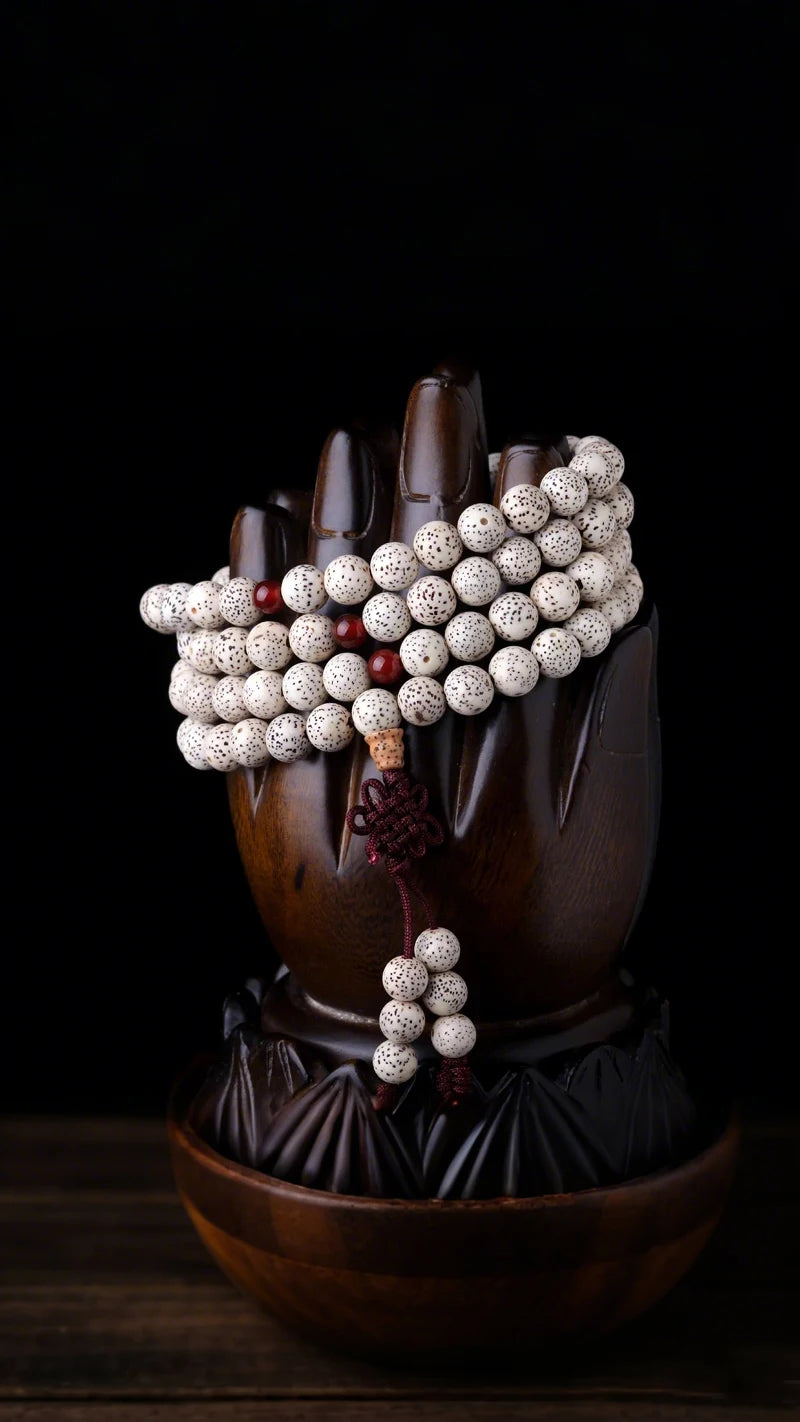 Tibetan Mara Bead Buddhist Meditation Amulet Star Moon Bodhi 108 Beads Beaded Necklace Bracelet Ladies Mens Good Luck Gifts