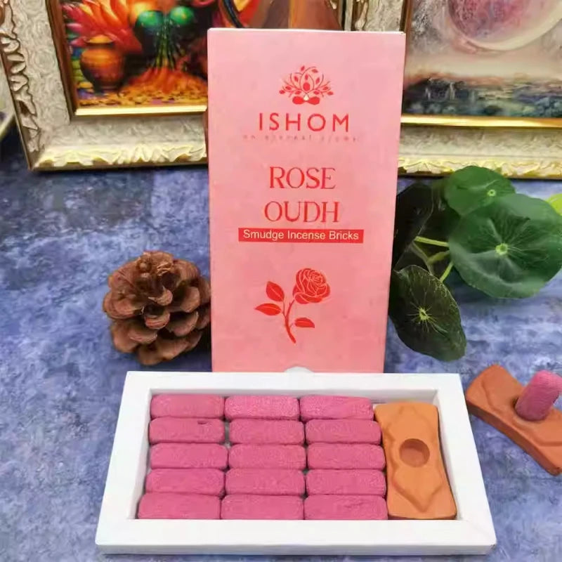 Peruvian Holy Wood Sage Sandalwood Rose Agarwood Plant Incense Brick Plant Agarwood Fragrance Sooth Mind Help Sleep Purifie Air