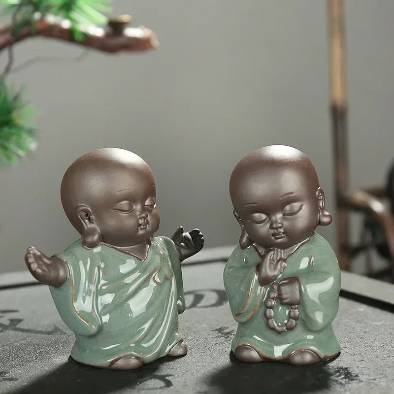F Creative Ceramic Buddha Tea Pet Figurine