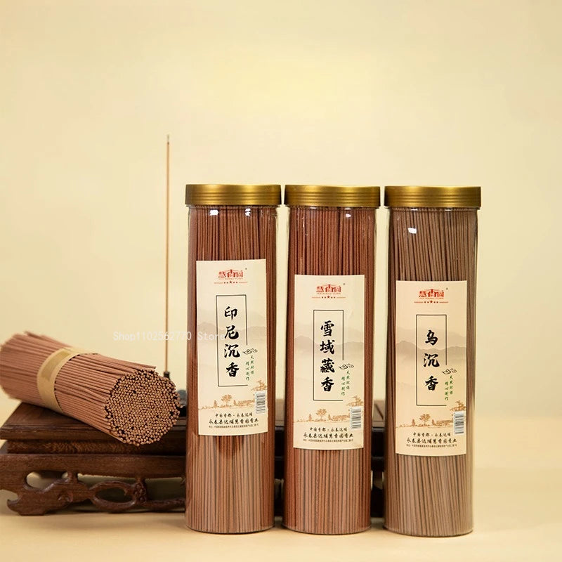 20.5cm Natural Incense Sticks Indonesian Agarwood Old Mountain Sandalwood Indoor Purify The Air and Calm The Mind Joss Stick