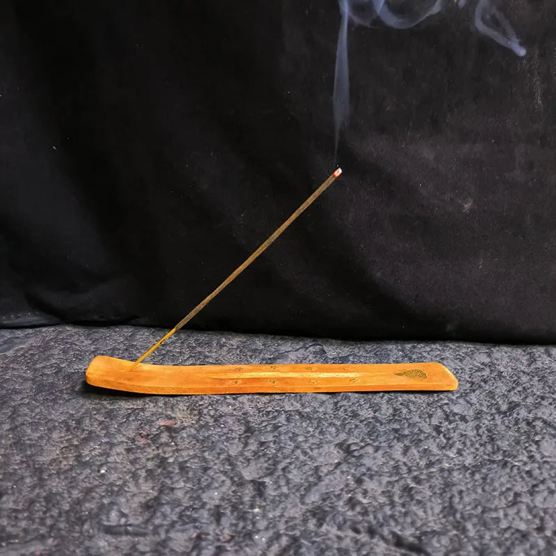 Handmade Thicken Solid Wood Incense Burner Indian Sandalwood OUDH Incense Sticks Holder Zen Buddha Fragrance Incense Base