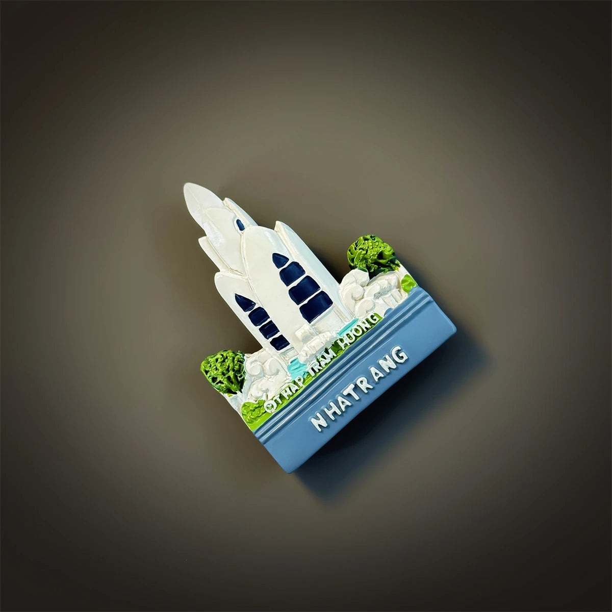 Vietnam, Nha Trang, Agarwood Pagoda，3D Stereoscopic，Tourism souvenirs，Resin painting，Decoration home，Refrigerator magnet
