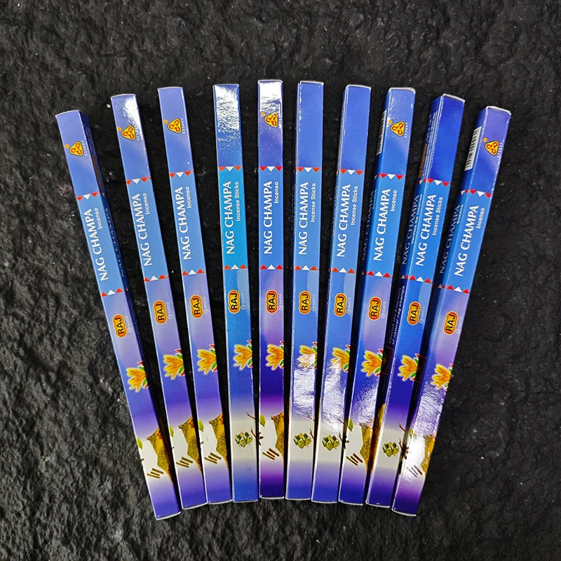 10 Box Authentic Indian Incense Sticks Premium Handmade Rose Sage Jasmine Lavender for Meditation Yoga Buddha Home Aromatherapy