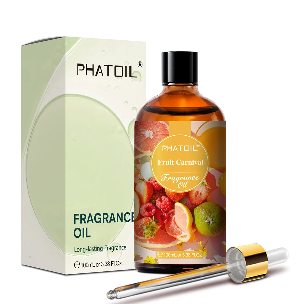 PHATOIL 100ml Fragrance Oil with Dropper White Musk Orange Blossom Bubble Gum Baby Powder Coffee Essential Oil For  Aromatherapy