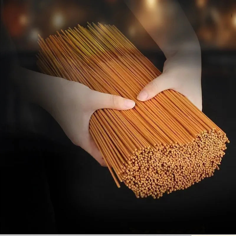 500pcs/1000pcs per Pack Natural Incense Sticks 32cm Sandalwood Golden Roll Money Joss Stick Incenses