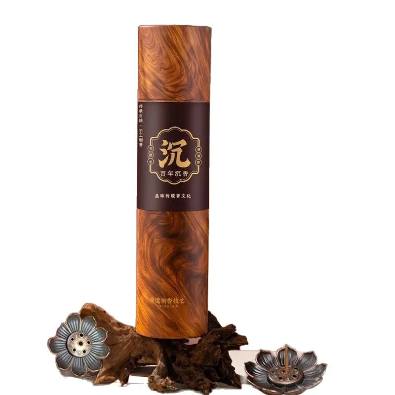400Pcs Large Tube Agarwood Incense Sticks with Free Incense Holder Long Lasting Scent for Meditation Yoga Calm Mood