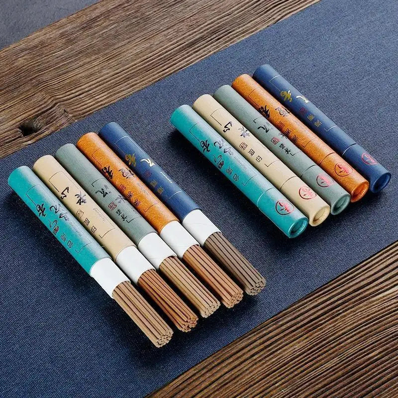 Approximately 30 pieces/can, natural thread fragrance short version 10.5cm, burning for 15-25 minutes, indoor deodorization of sandalwood, agarwood, old mountain, and water sinking aromatherapy