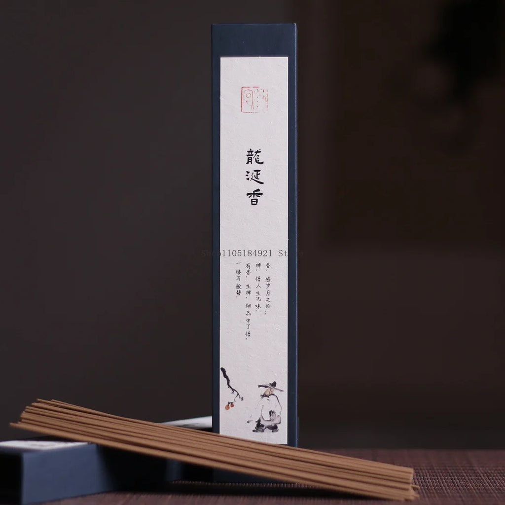 30G Boxed 21CM Natural Agarwood Incense Stick Household Indoor Tea Room Meditation Purification Soothing Spirit Aromatherapy