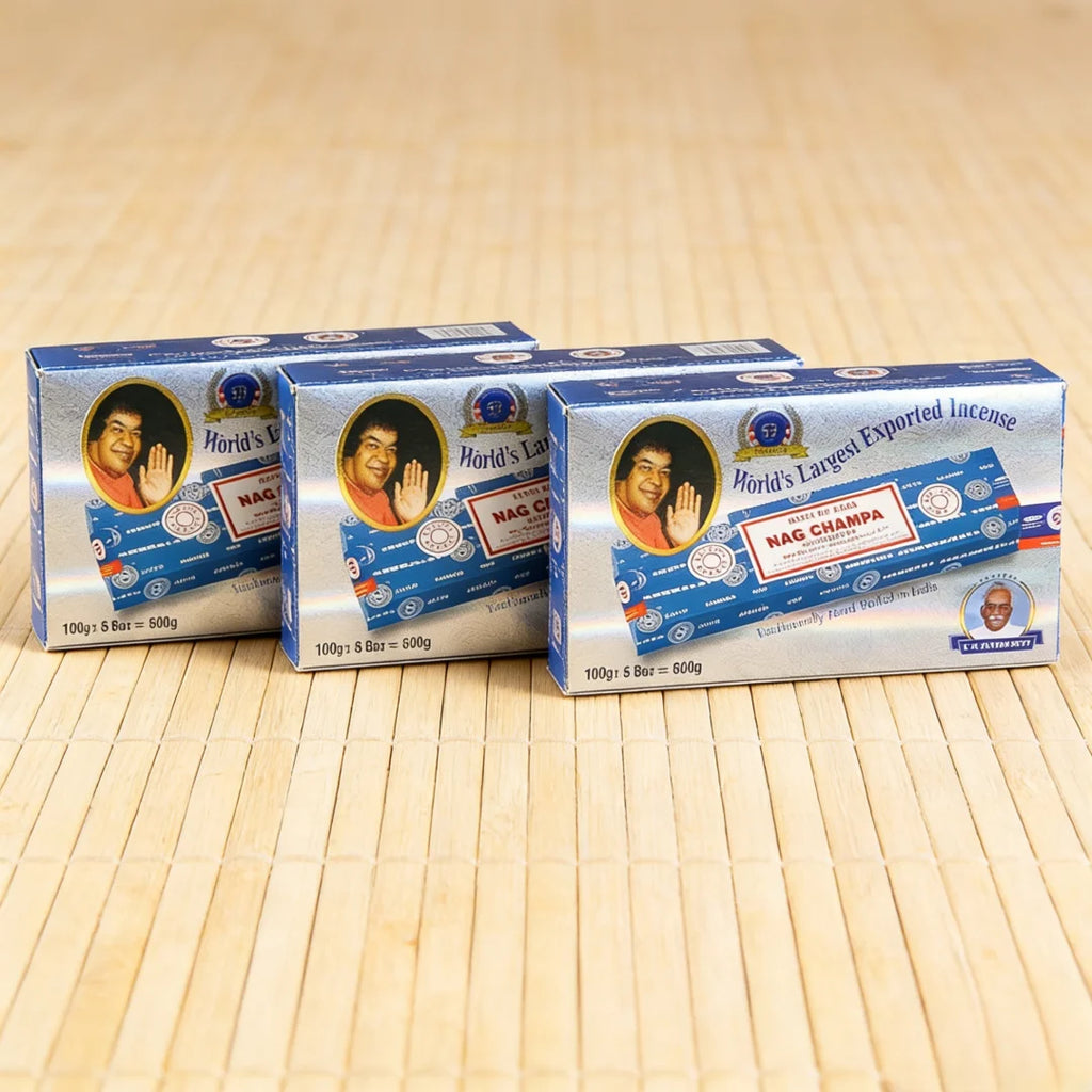 Incense Satya Palo Santo-complete box (12 packs x 15g) Original package Home Fragrance NAGCHAMPA California white sag Incense