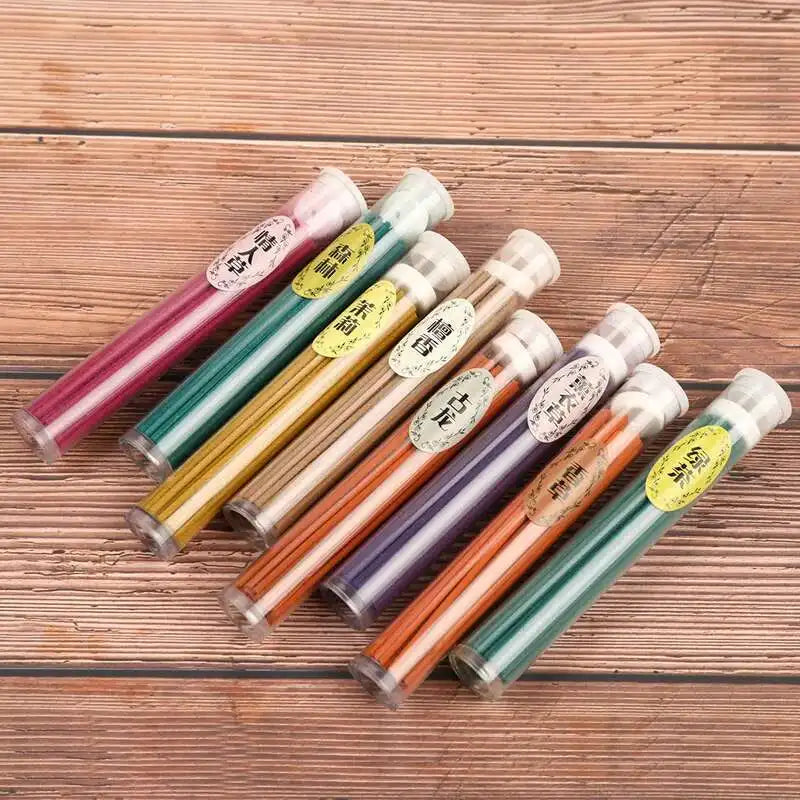 50 pcs Natural Plant Incense Sticks Aromatherapy Fragrance Spices Fresh Air Aroma Air Frenshener Deodorant Lavender