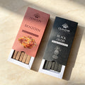 Handmade Indian Incense Bricks, BLACK OUDH & BENZOIN Natural Smudge Bricks with Base, Home Indoor Aroma Space‑Purifying Incense