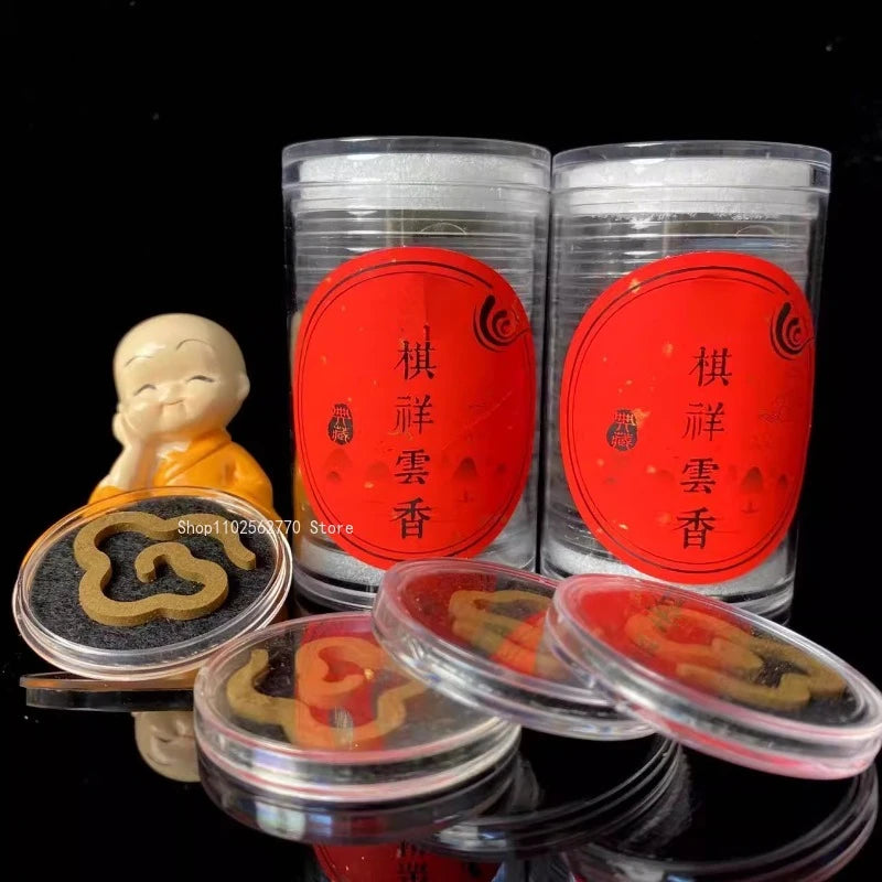 10g Qi Nan Agarwood Non-stick Powder Auspicious Clouds Pan Incense Indoor Office Odor Burning Home Decoration To Purify The Air