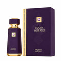 French Avenue Cocoa Morado Eau De Parfum 100ml 3.4oz Unisex Perfume Long Lasting Saffron Cinnamon Oud Cocoa Vanilla Leather Oriental Woody Gourmand Fragrance Luxury Purple Gold Gift Cologne For Men Women