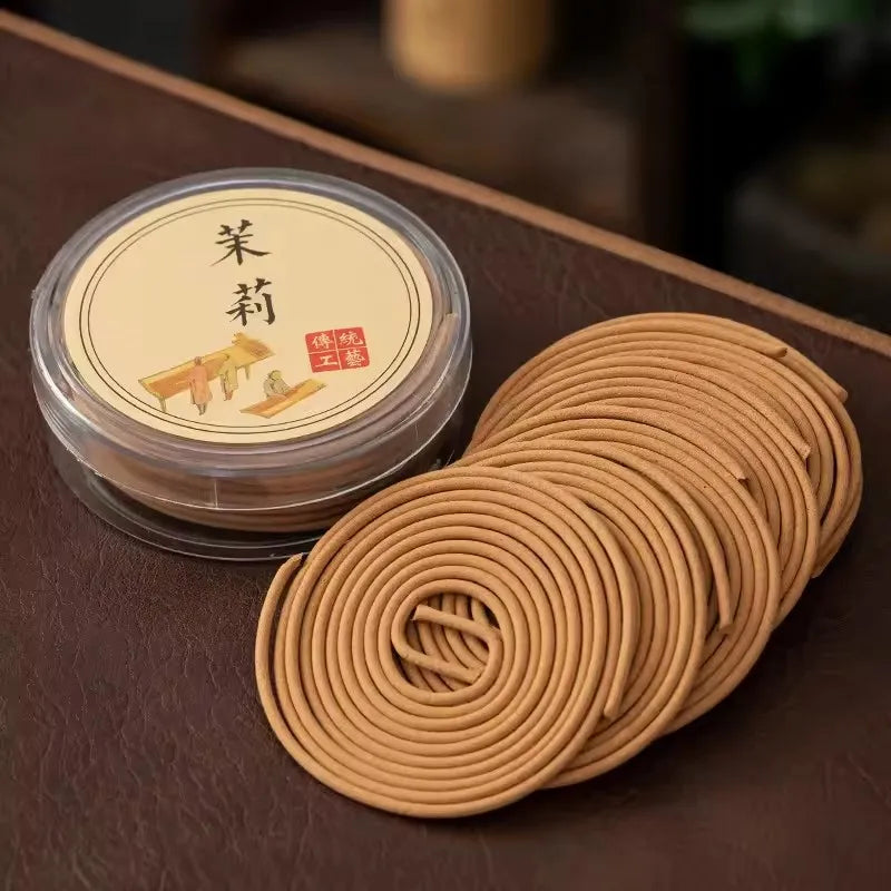 20pcs Natural Coil Incense Sandalwood Rose Lavender Aromatherapy for Meditation Yoga, Indoor Deodorization Home Scent Fragrance