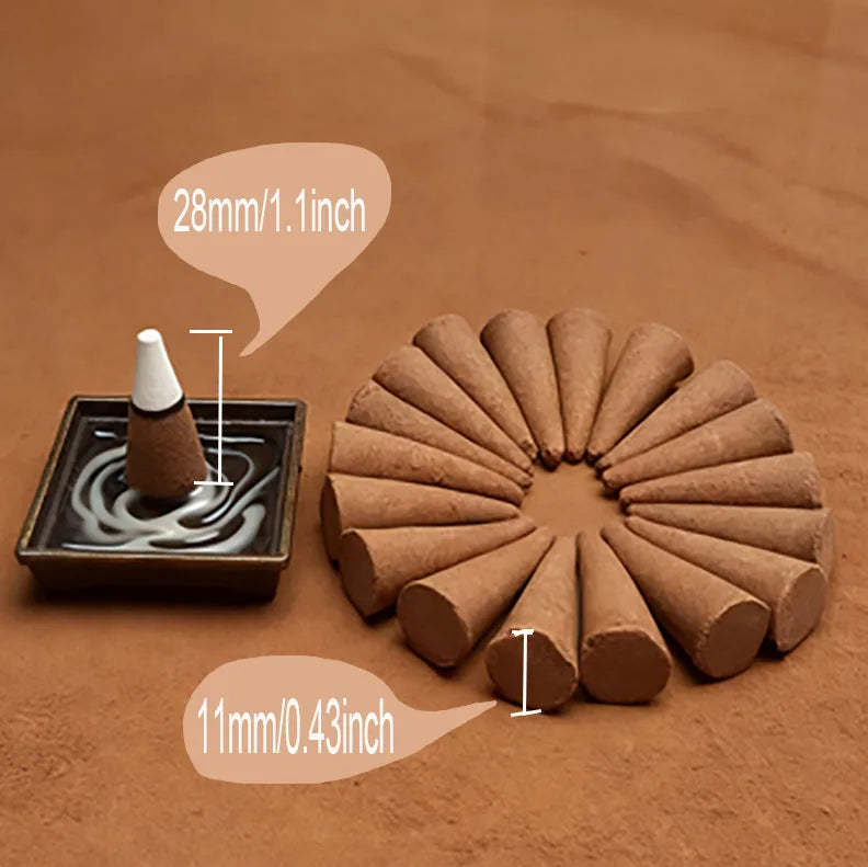 200pcs, Coffee Flavored Incense Tower Fragrance, A Long-Lasting Aroma Suitable for the Scene, Perfect for Holiday Gifts