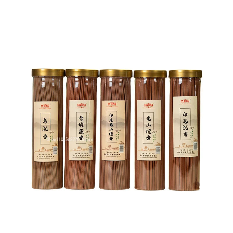 20.5cm Natural Incense Sticks Indonesian Agarwood Old Mountain Sandalwood Indoor Purify The Air and Calm The Mind Joss Stick