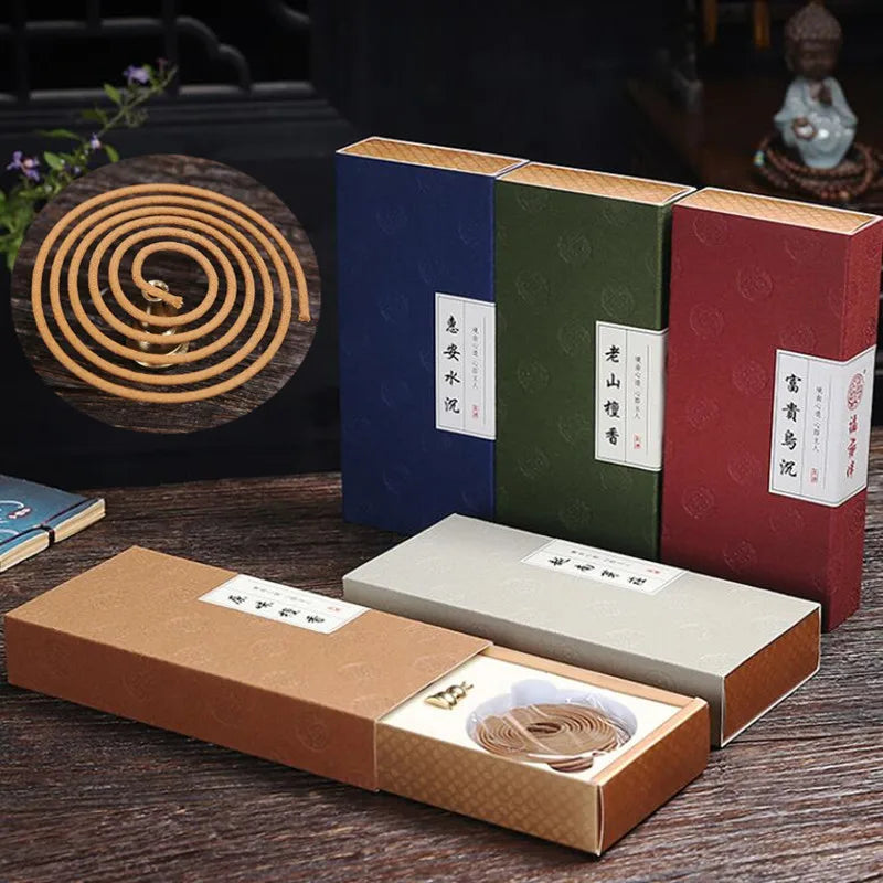 48pcs Agarwood Incense Coils Sandalwood Scent