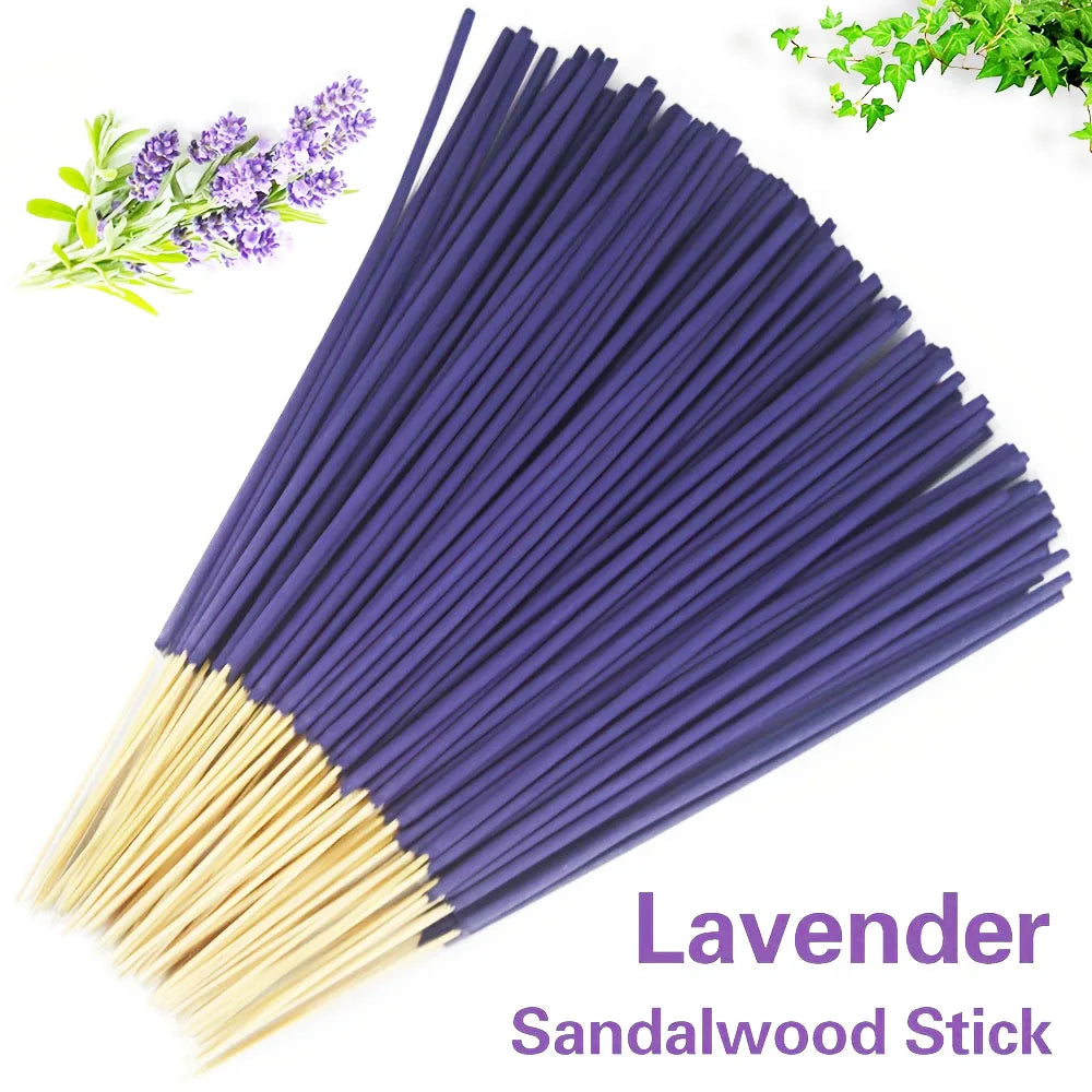 Lavender Scented Stick Set, Available in Packs of 20/50/100/200/400, Length 8.66inch , Home and Office Air Freshener, Relaxing Aromatherapy Gift for Christmas and Holidays