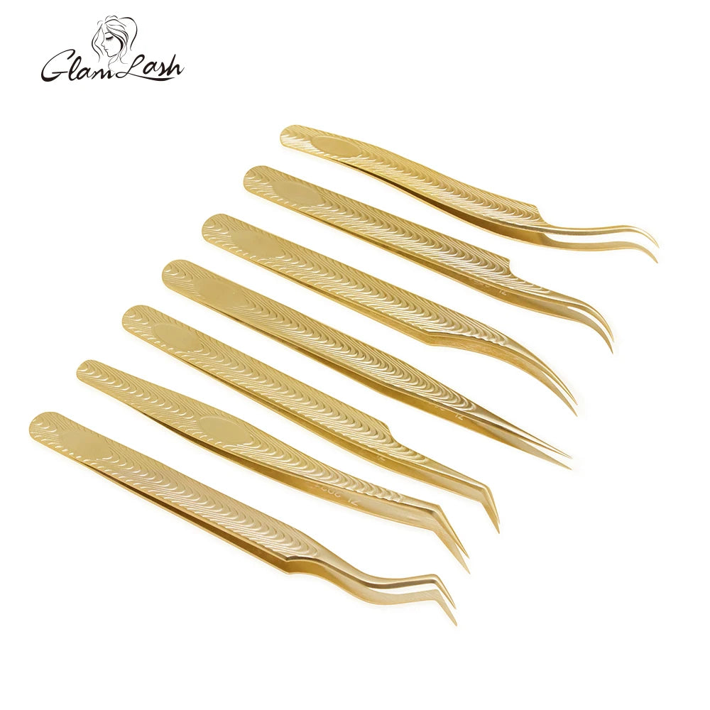 GLAMLASH Eyelash Tweezers 420 Stainless Steel