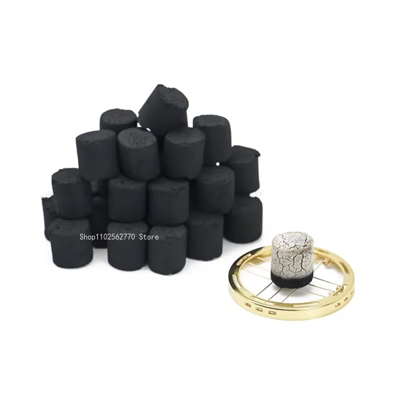 30pcs Cylinder Incense Carbon Fire Insulation Air Incense Products Household Indoor Tea Room Buried Carbon Furnace Warm Hands